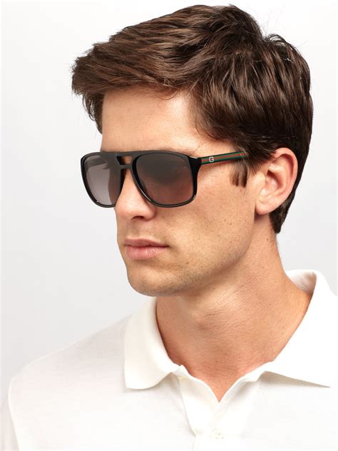 mens aviator gucci sunglasses|Gucci 56mm exaggerated aviator sunglasses.